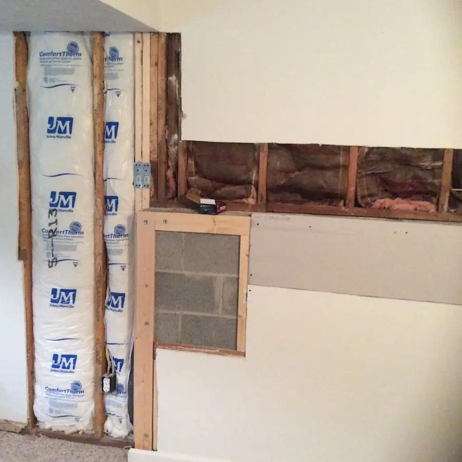 Wall insulation replacement during Contents Cleaning & Restoration in Orangevale